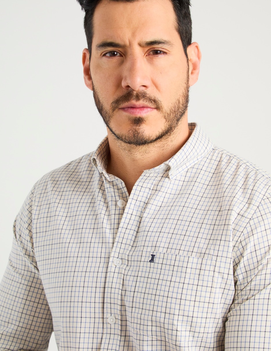 Camisa casual algodón manga larga para hombre 9