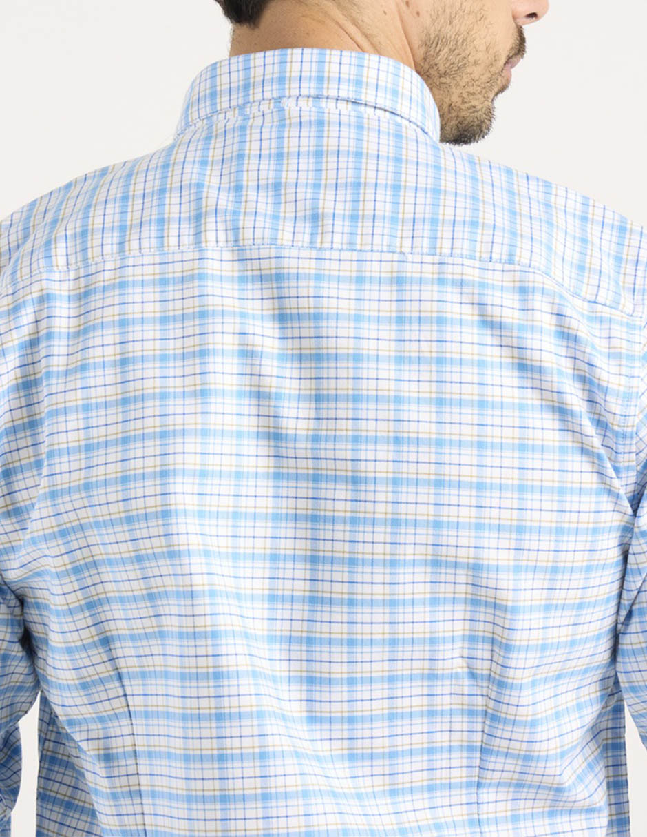 Camisa casual Dioro de algodón manga larga para hombre