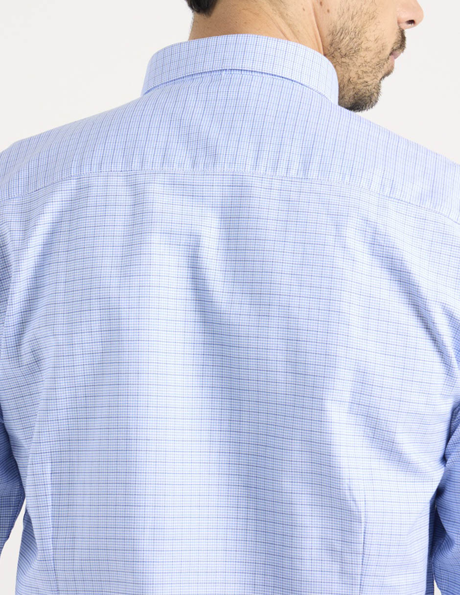 Camisa casual de algodón manga larga para hombre 10