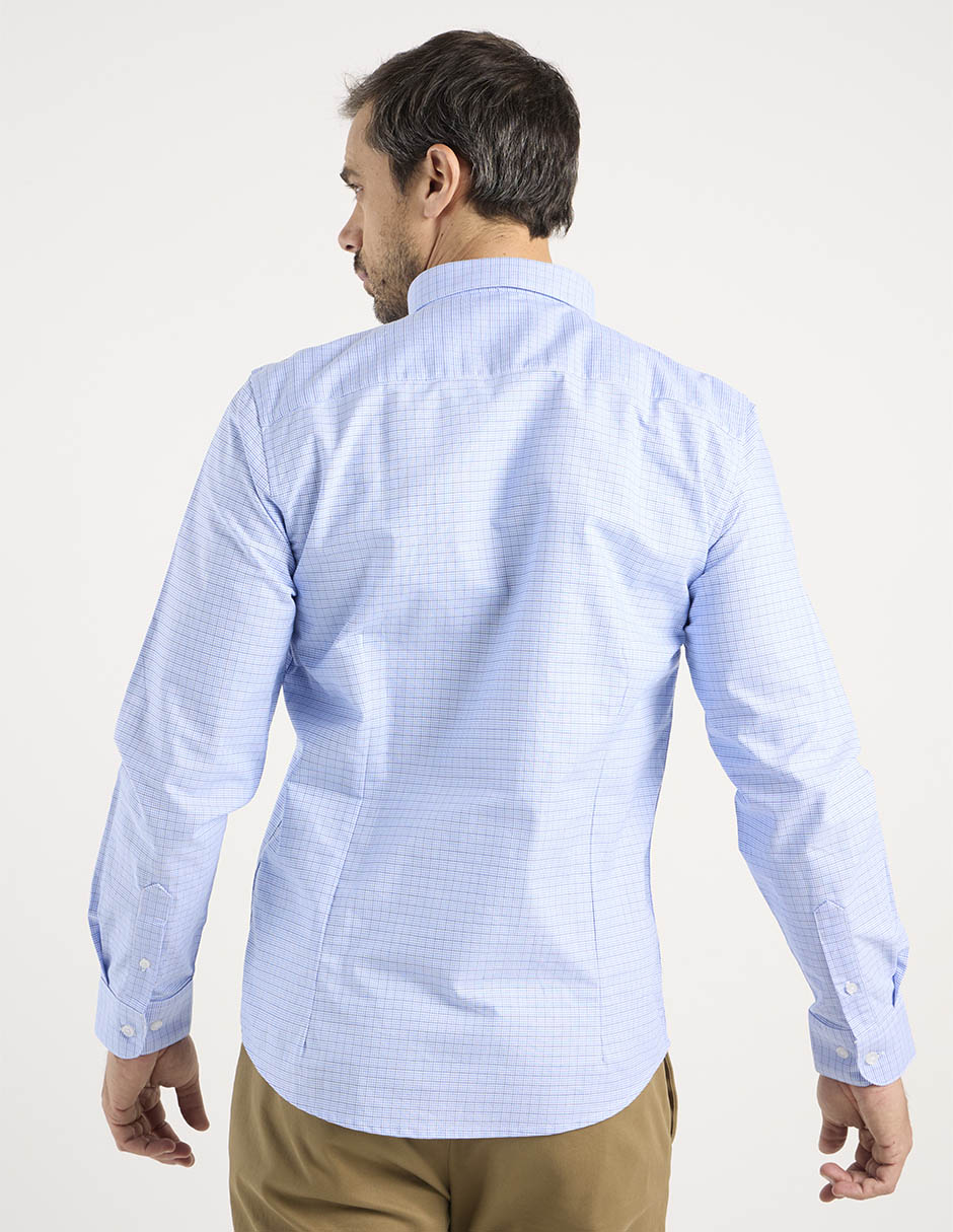 Camisa casual de algodón manga larga para hombre 11