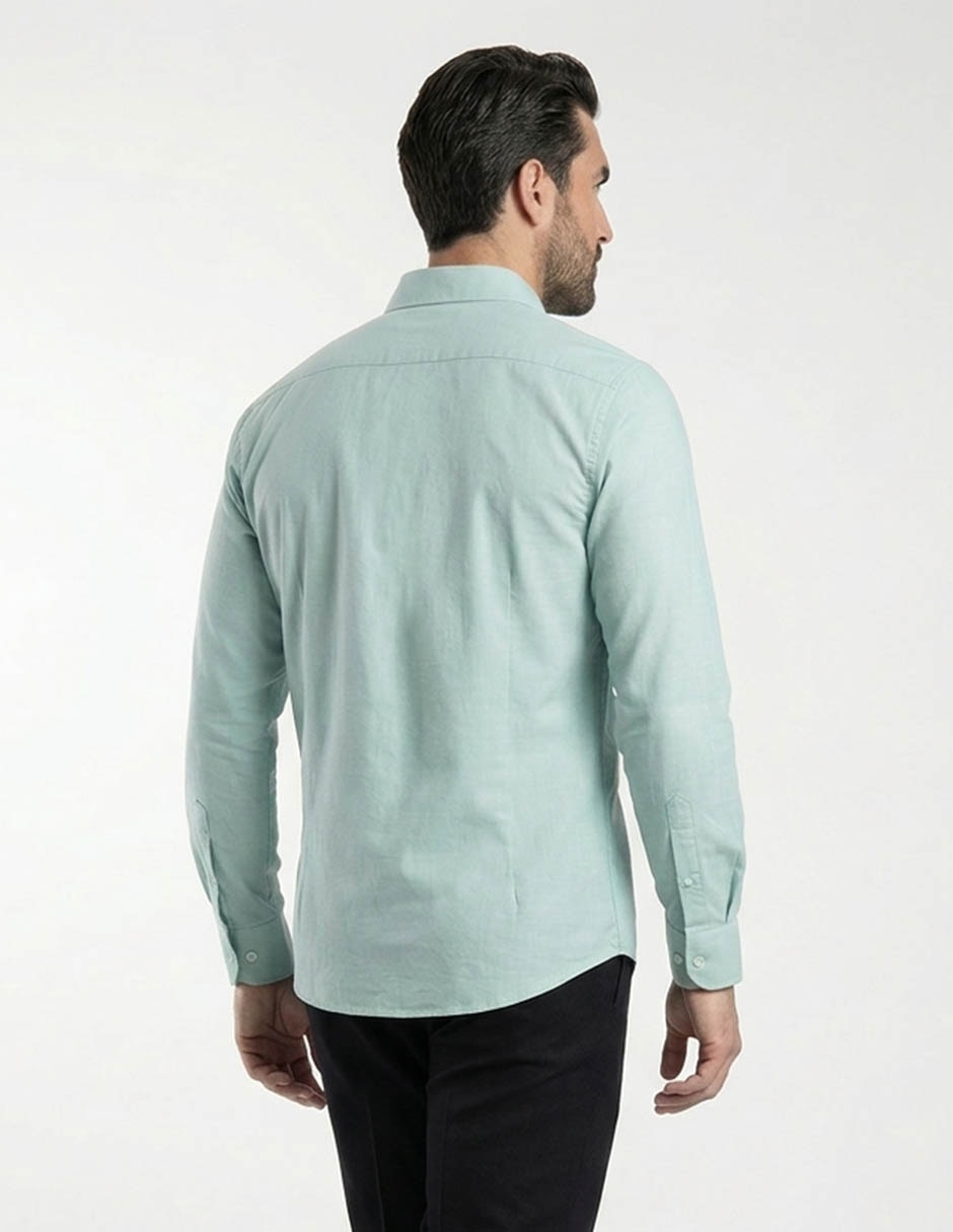 Camisa casual Dioro de algodón manga larga para hombre