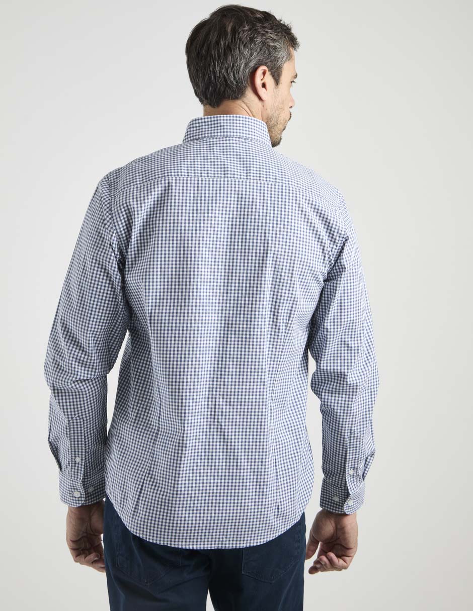 Camisa casual de algodón manga larga para hombre 11