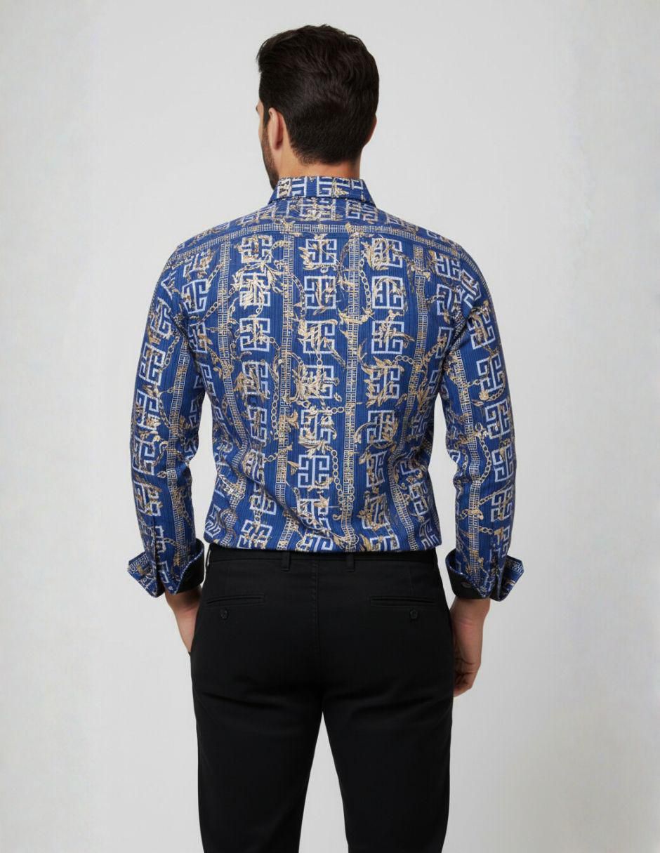 Camisa casual manga larga para hombre 2