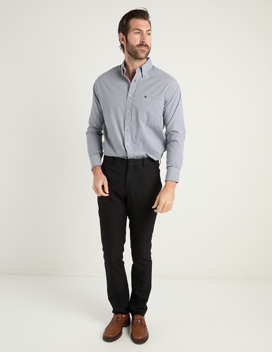Camisa casual Cavalatty de algodón manga larga para hombre