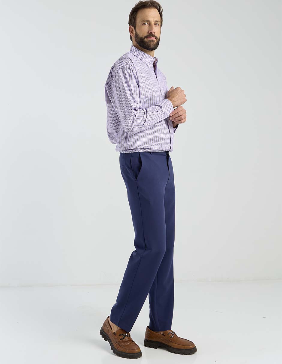 Camisa casual Cavalatti manga larga para hombre