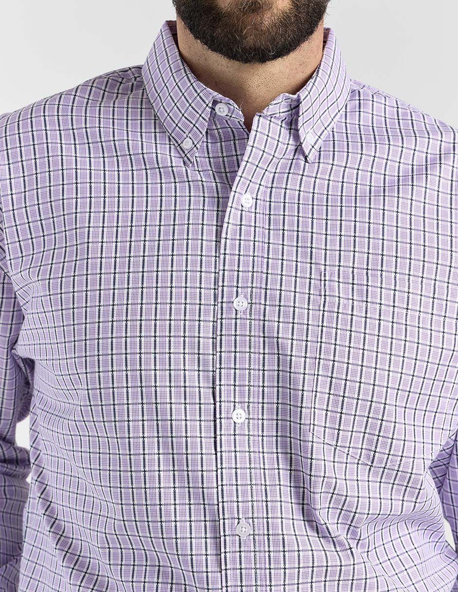 Camisa casual Cavalatti manga larga para hombre