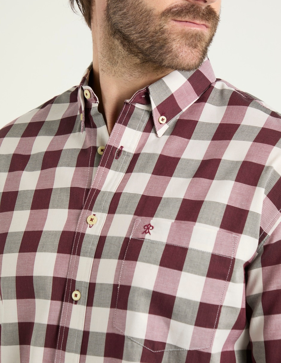 Camisa casual manga larga para hombre 9