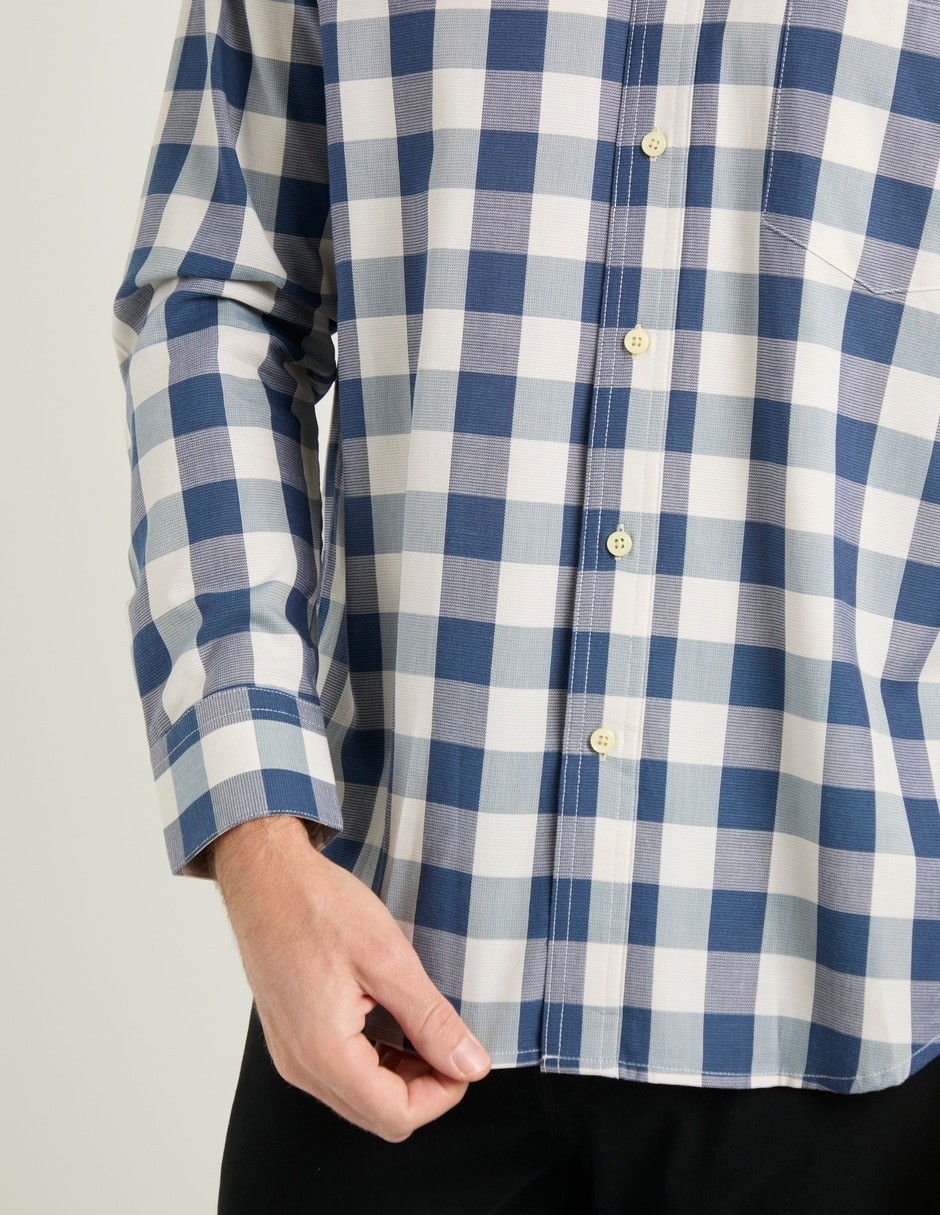 Camisa casual Cavalatti manga larga para hombre