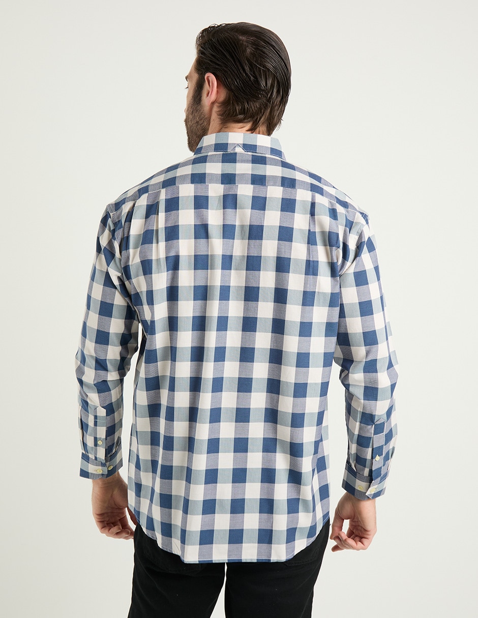 Camisa casual Cavalatti manga larga para hombre