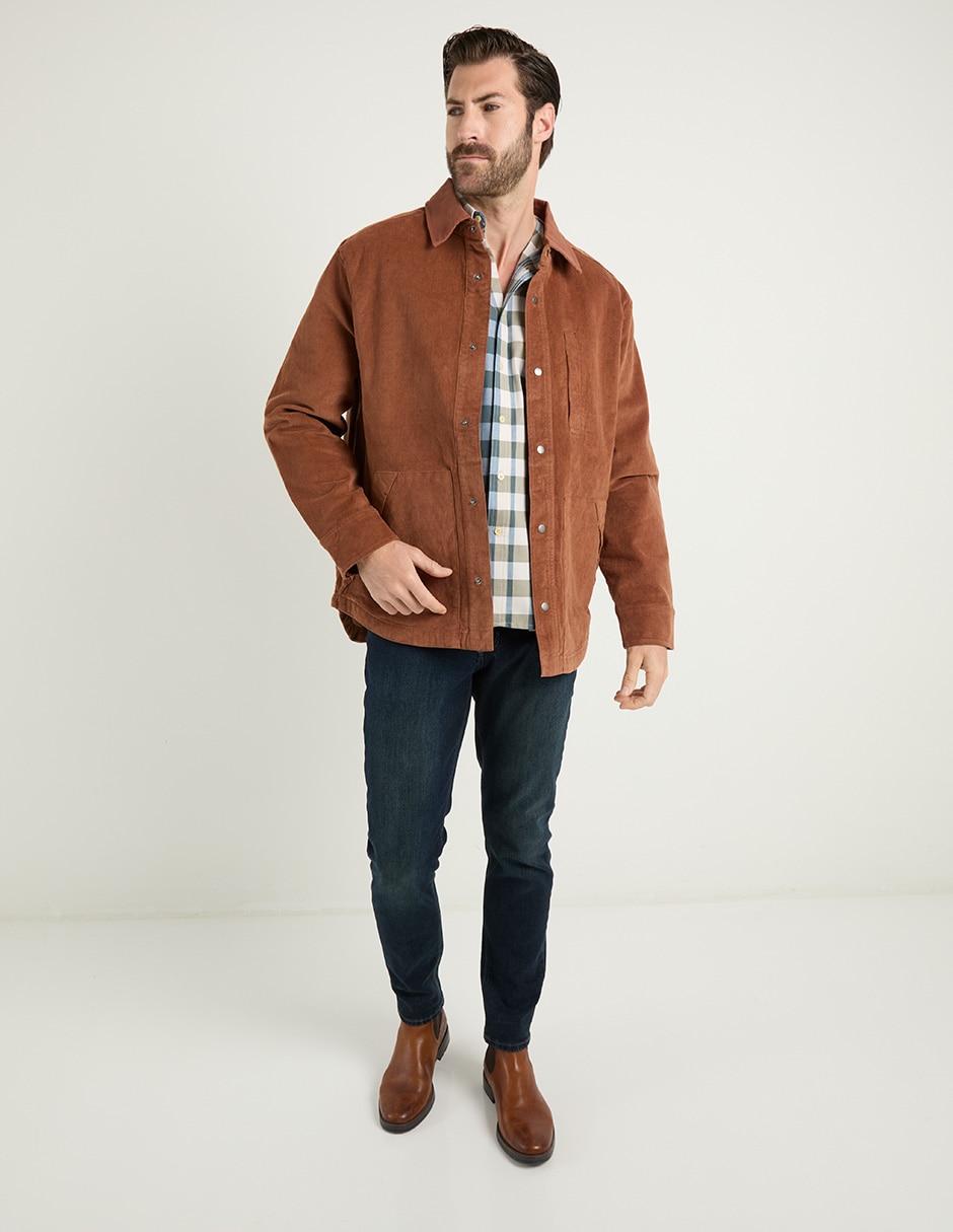 Camisa casual Cavalatti manga larga para hombre