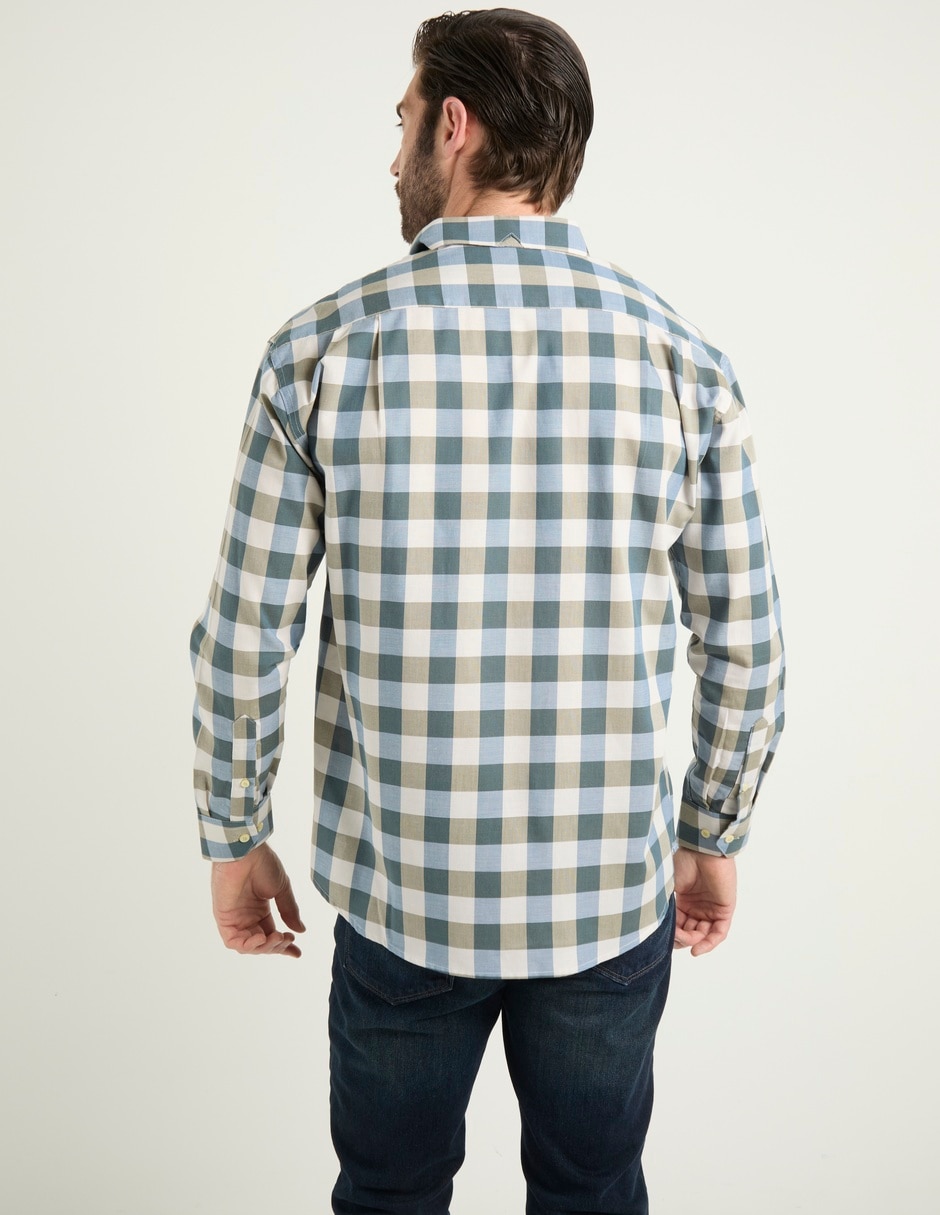 Camisa casual Cavalatti manga larga para hombre