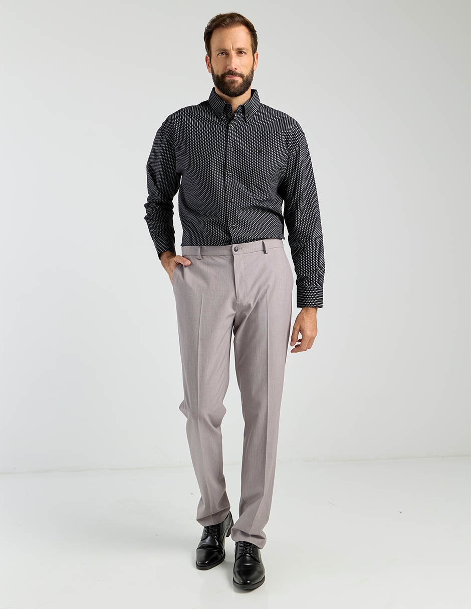 Camisa casual de algodón manga larga para hombre 8