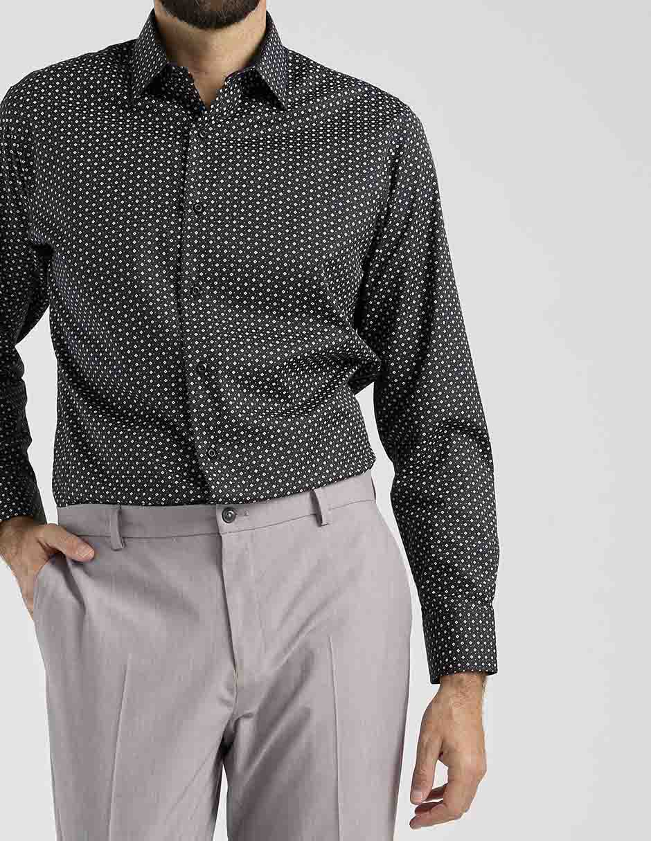 Camisa casual de algodón manga larga para hombre 10