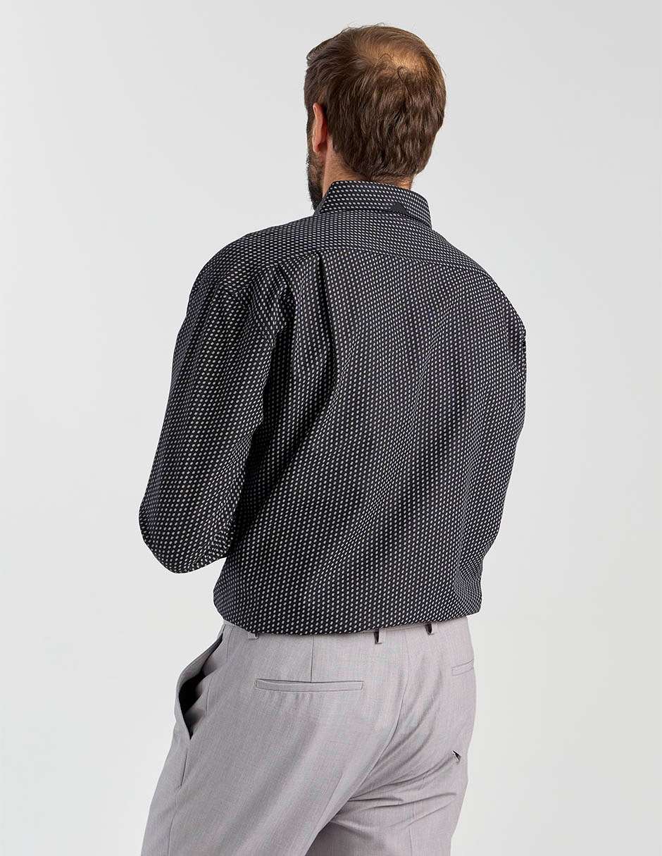 Camisa casual de algodón manga larga para hombre 11