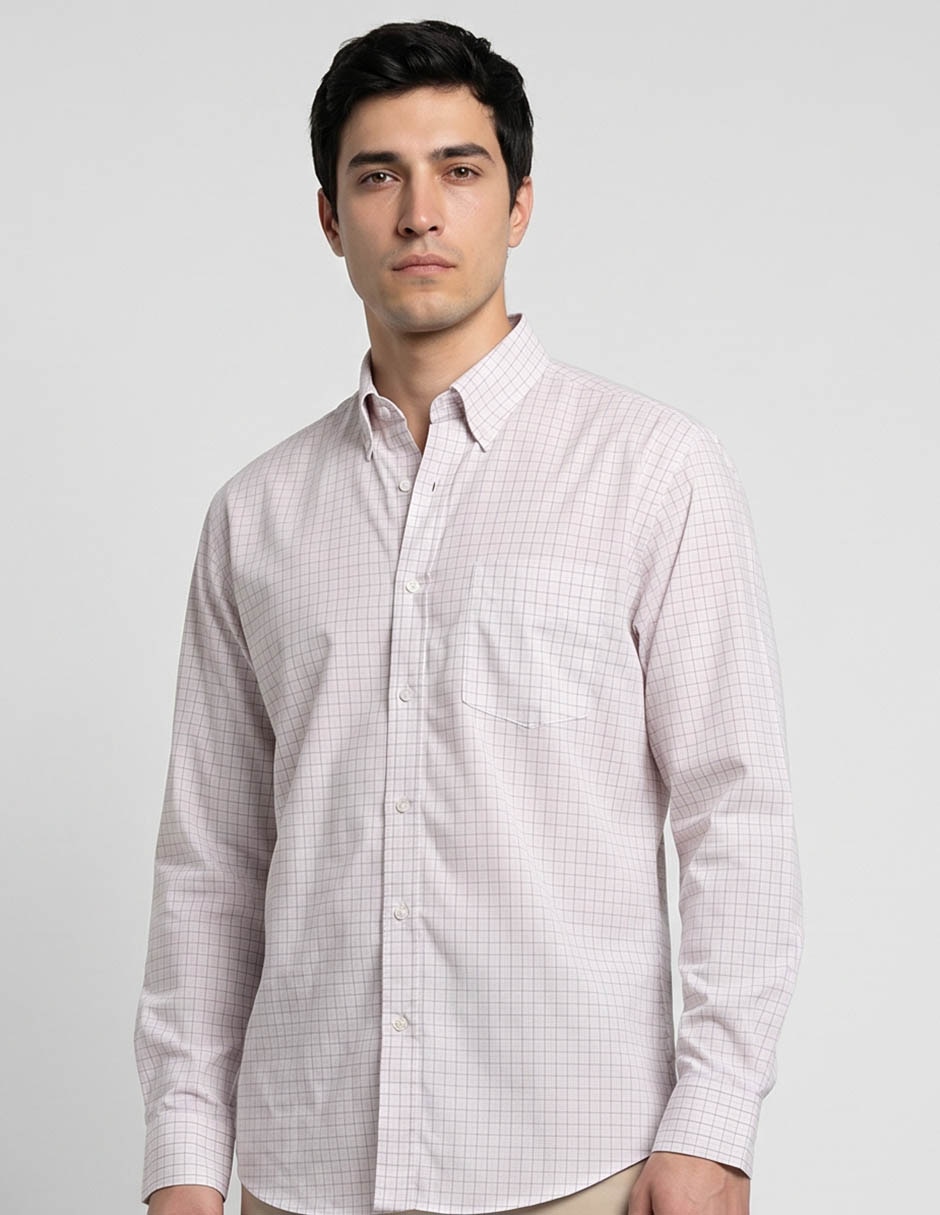 Camisa casual cavalatti manga larga para hombre