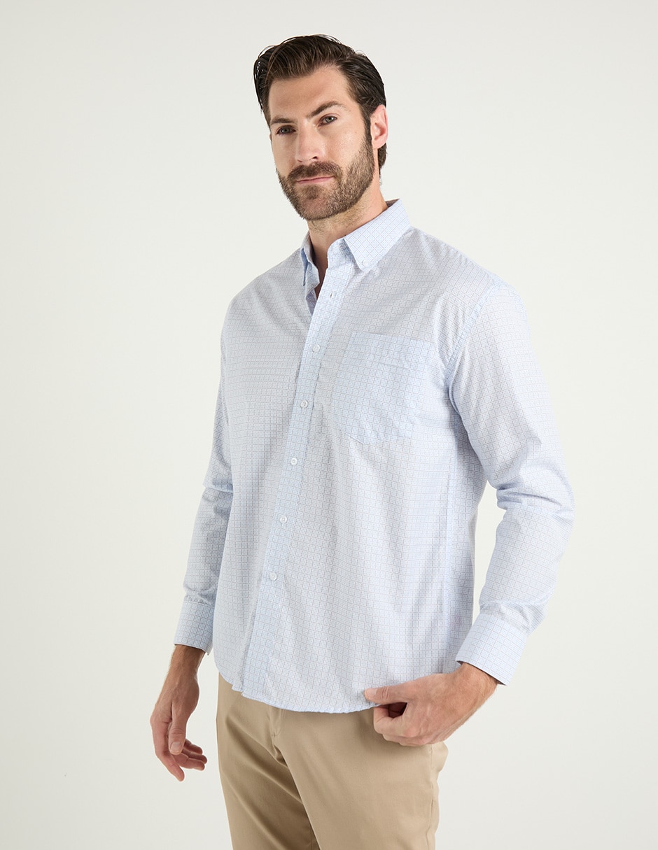 Camisa casual Cavalatti manga larga para hombre