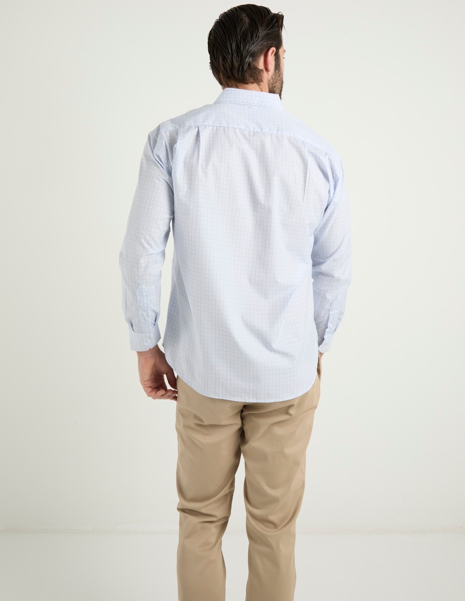 Camisa casual Cavalatti manga larga para hombre