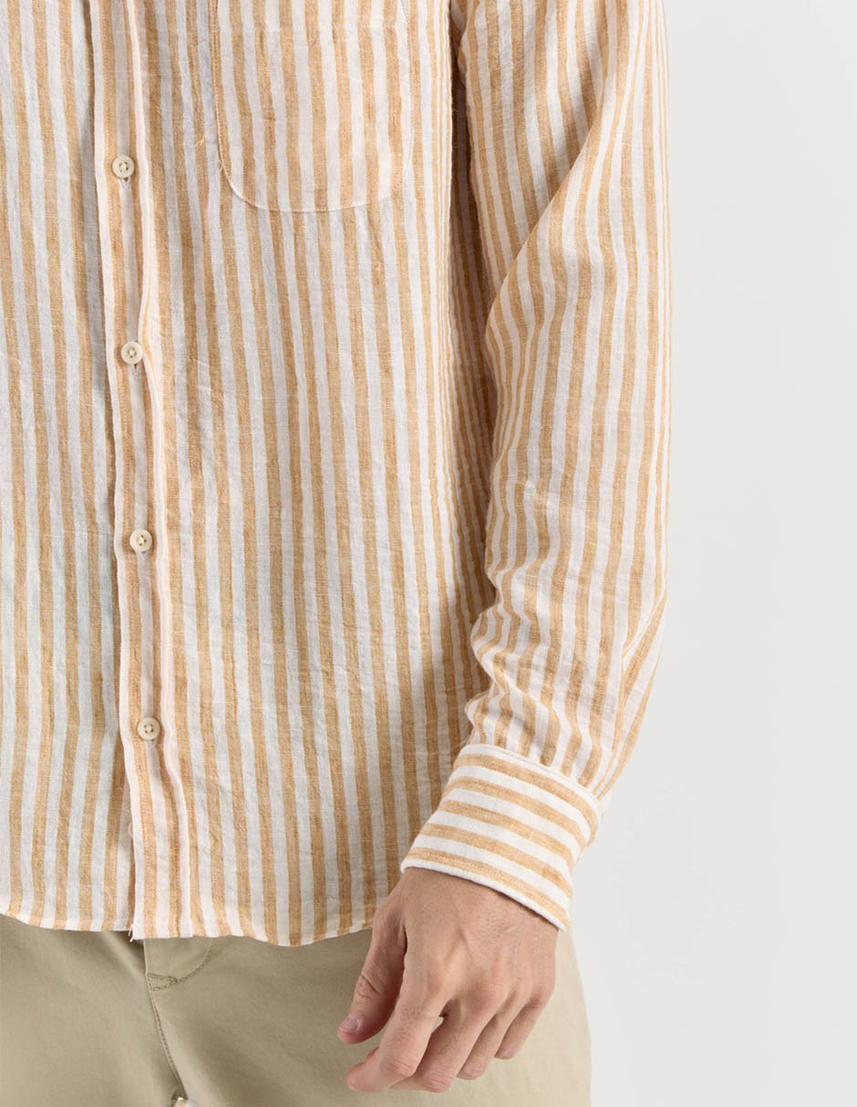 Camisa casual manga larga para hombre 10