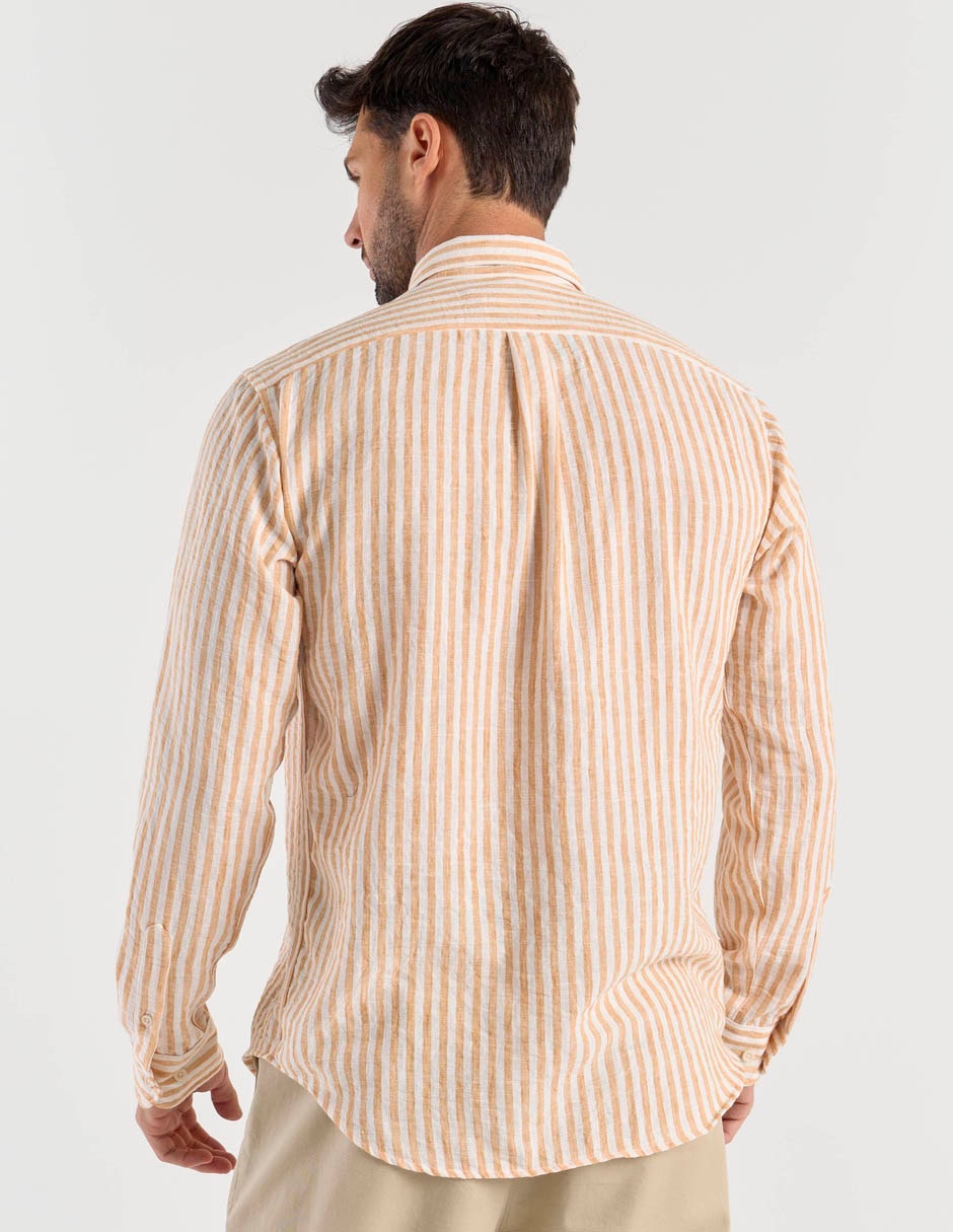Camisa casual manga larga para hombre 11
