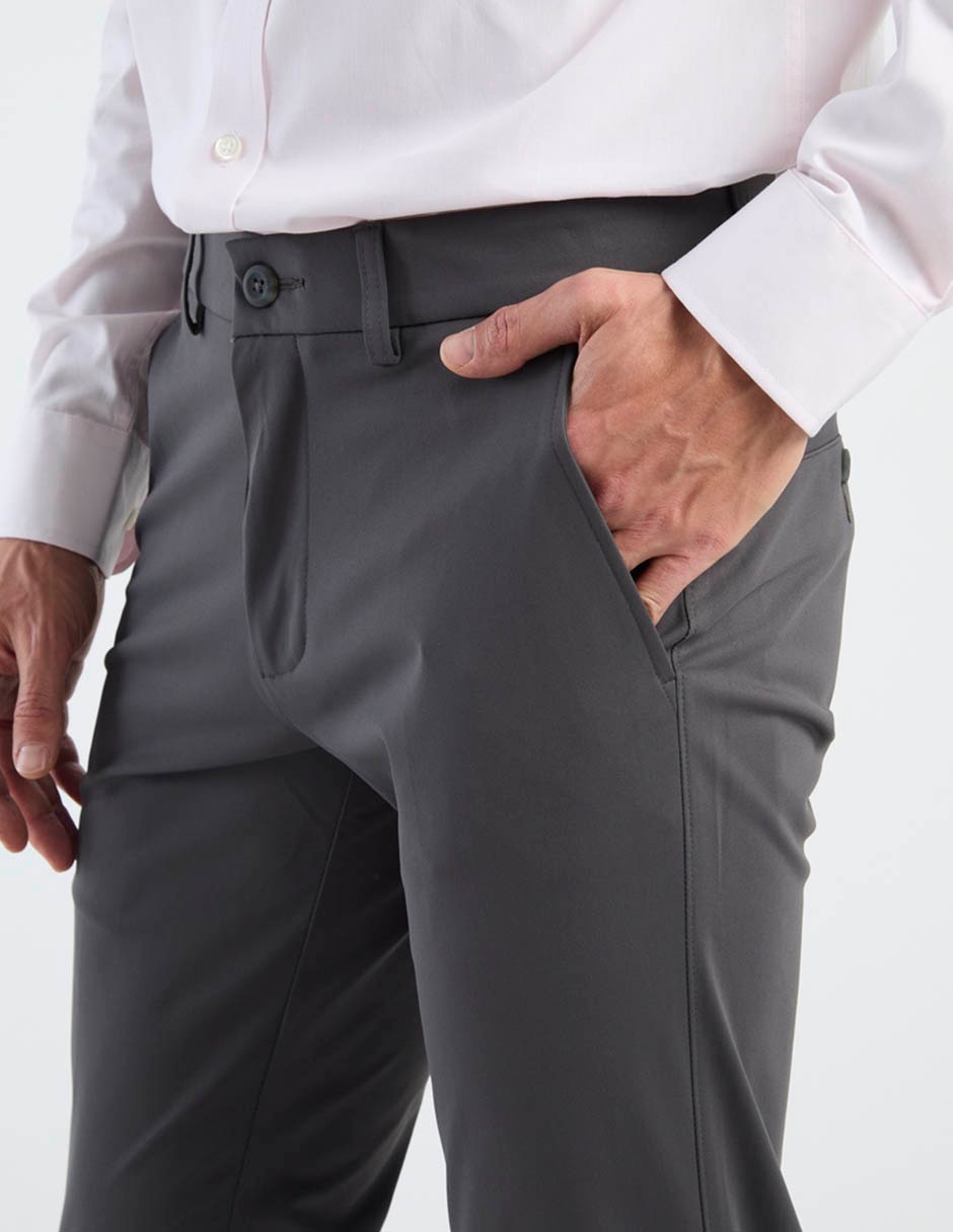Pantalón chino slim de algodón para hombre 2