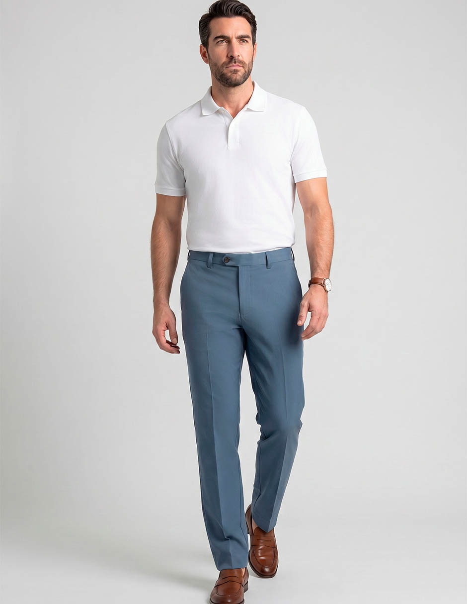 Pantalón chino slim de algodón para hombre 3
