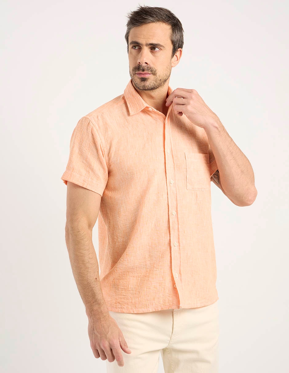 Camisa casual manga corta para hombre 1