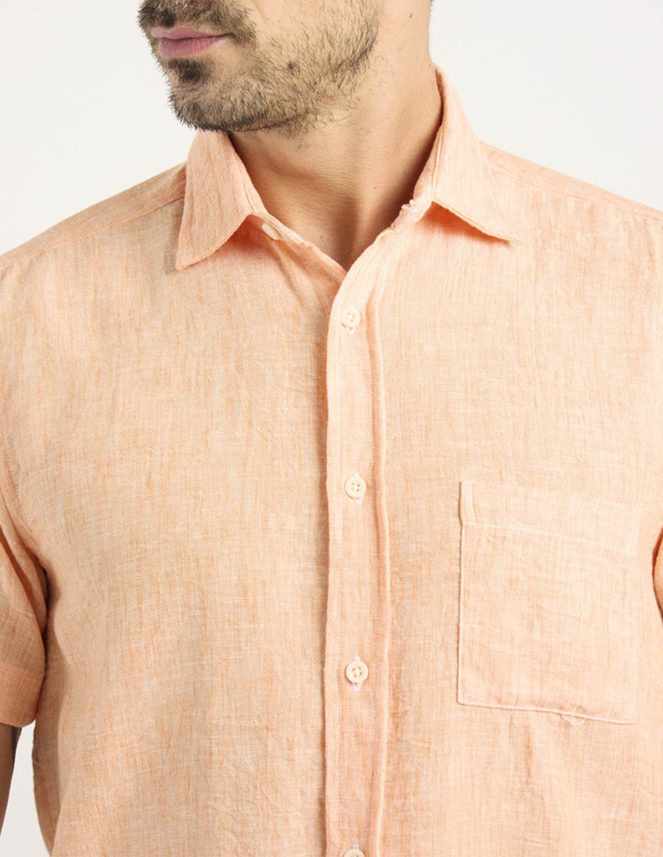Camisa casual manga corta para hombre 9