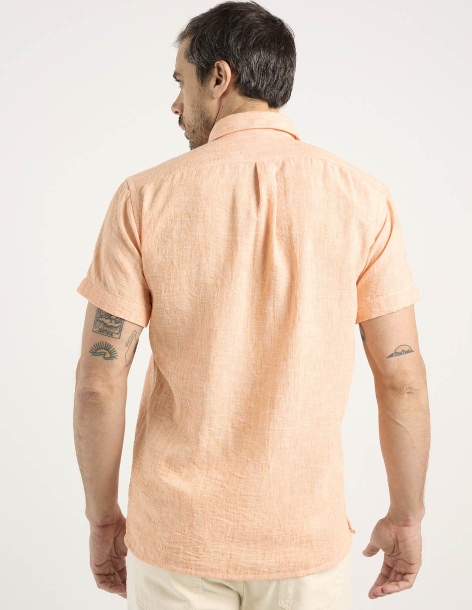 Camisa casual manga corta para hombre 11