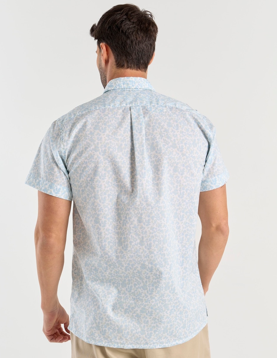 Camisa casual Polosur de algodón manga corta para hombre