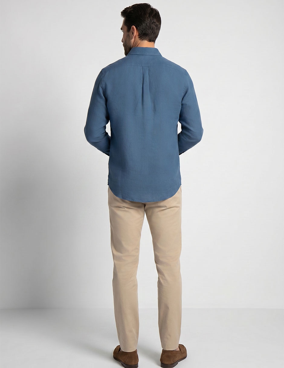 "camisa/sobrecamisa" casual "de" (si aplica) algodón "manga" larga "para hombre" 2