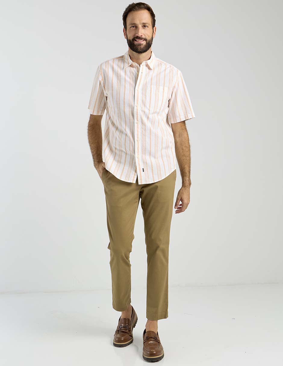 Camisa casual Dockers de algodón manga corta para hombre