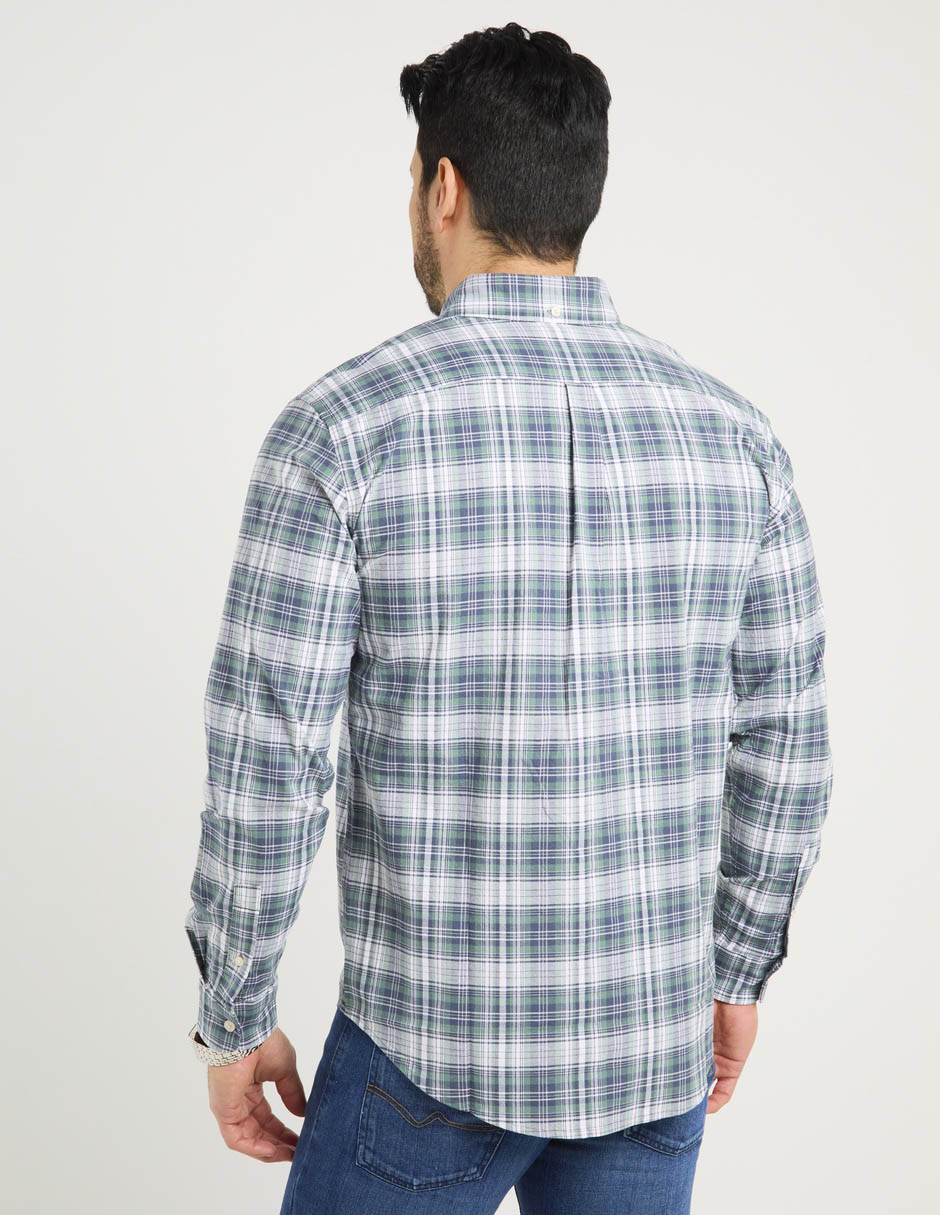 Camisa casual Dockers de algodón manga larga para hombre