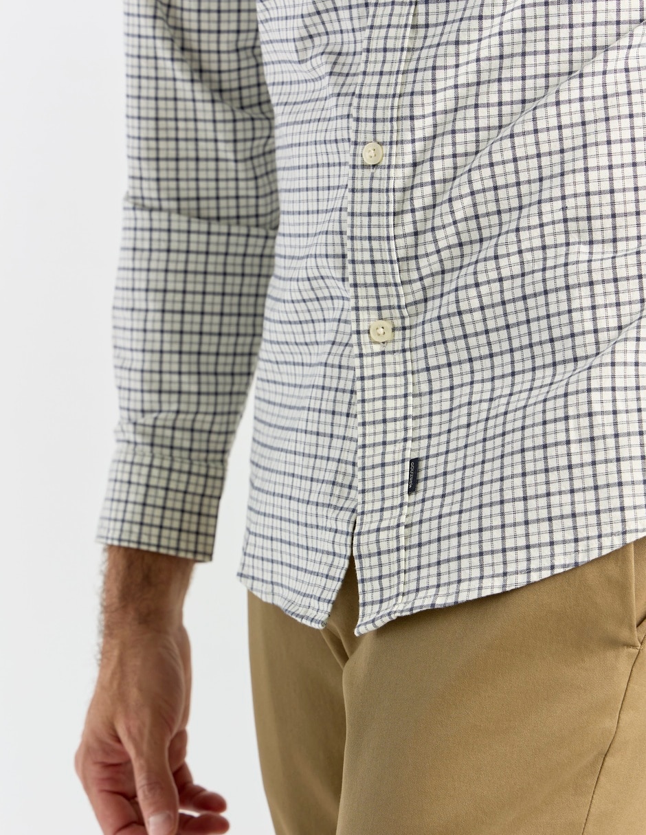 Camisa casual Dockers de algodón manga larga para hombre