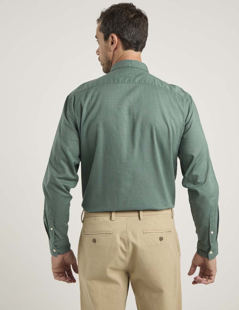Camisa casual Dockers de algodón manga larga para hombre