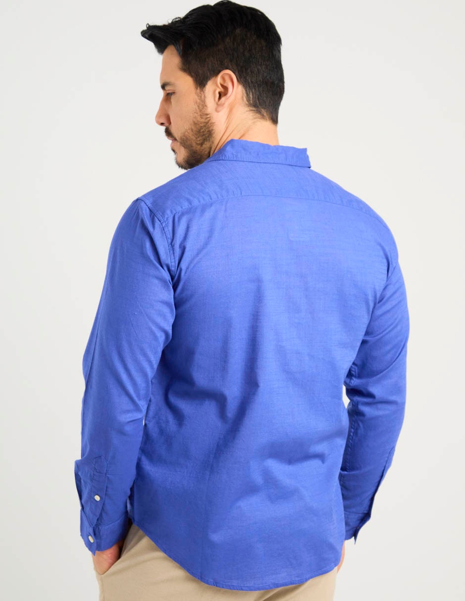 Camisa casual Dockers de algodón manga larga para hombre