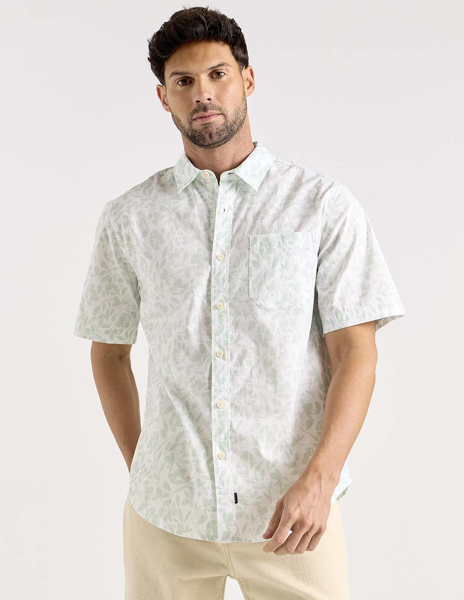 Camisa casual Dockers de algodón manga corta para hombre