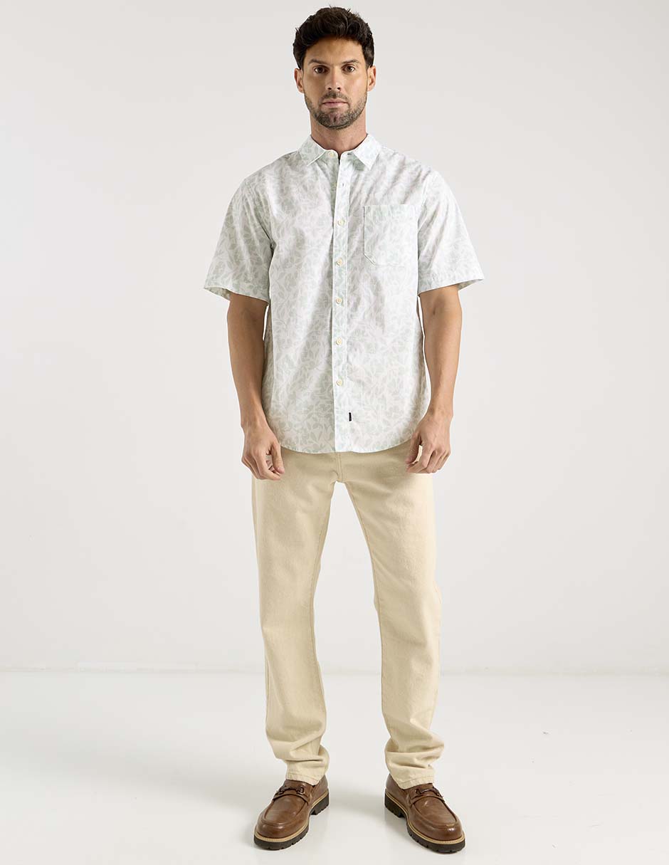 Camisa casual Dockers de algodón manga corta para hombre