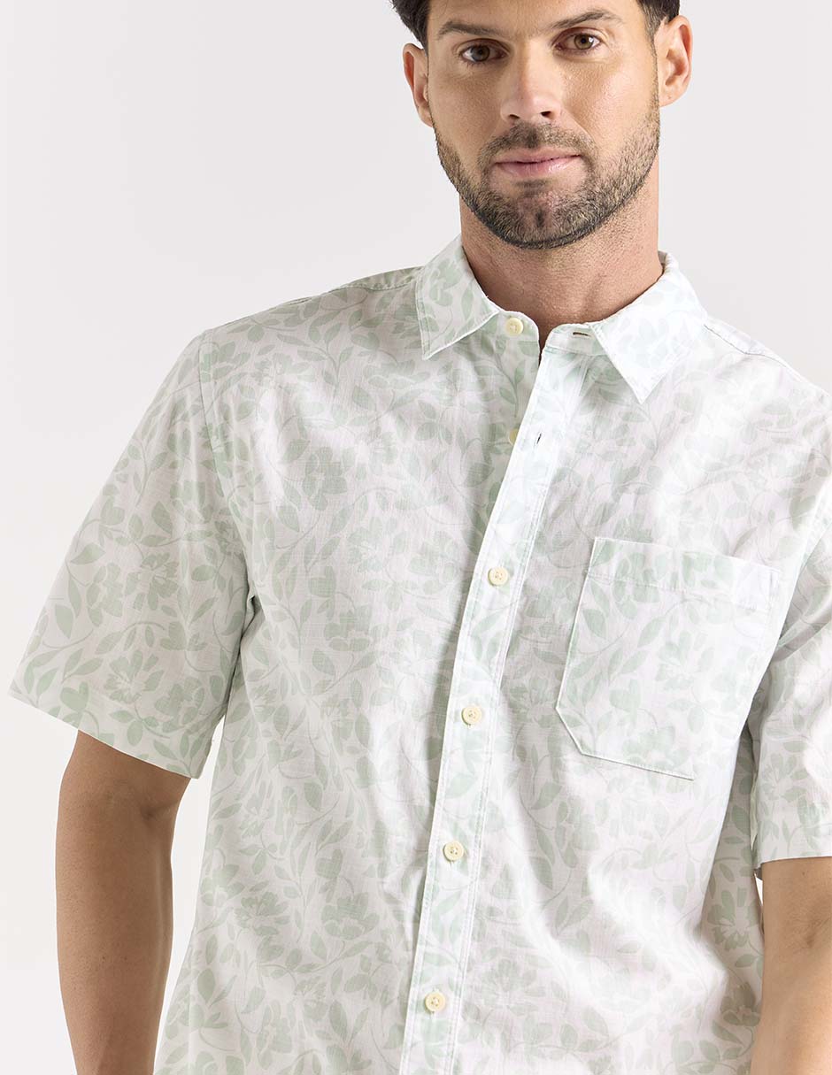 Camisa casual Dockers de algodón manga corta para hombre