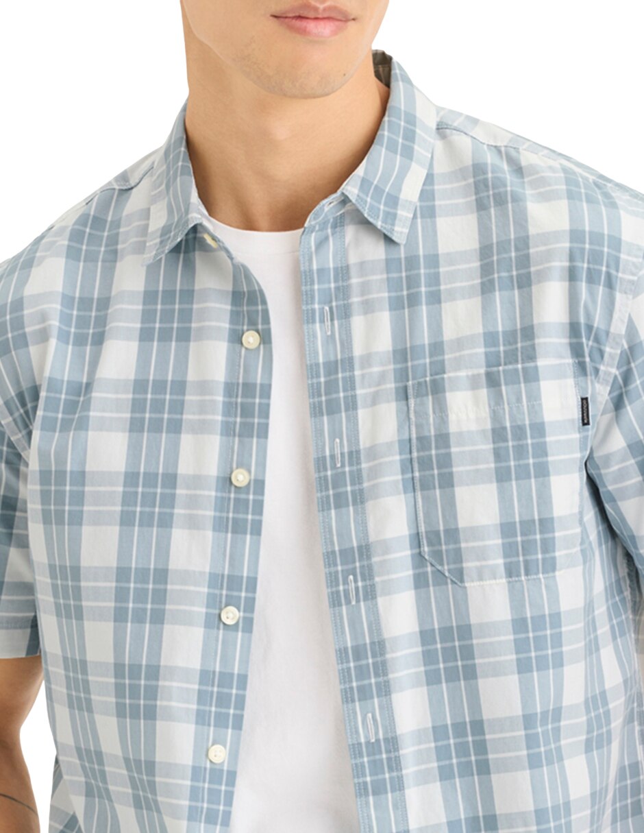 Camisa casual Dockers de algodón manga corta para hombre