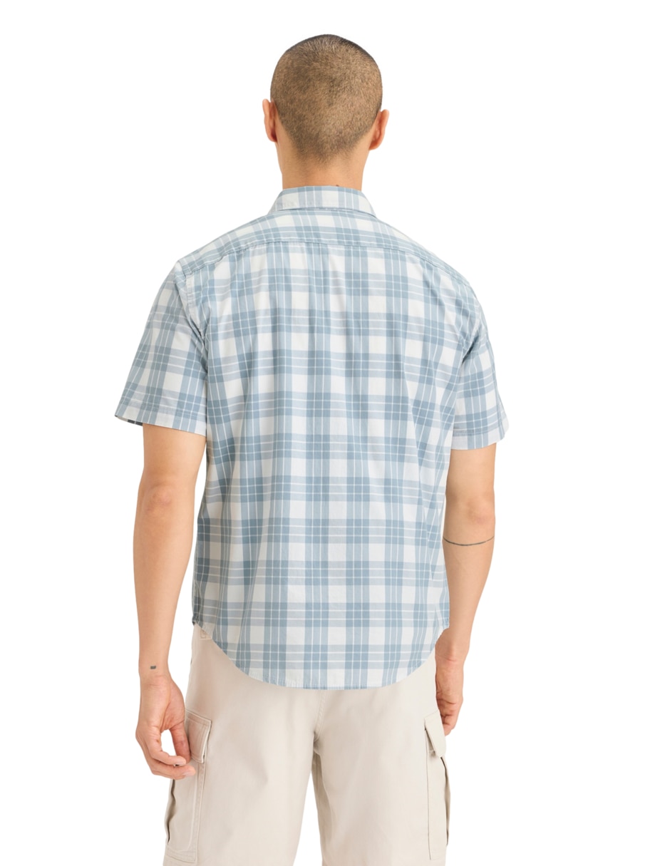 Camisa casual Dockers de algodón manga corta para hombre