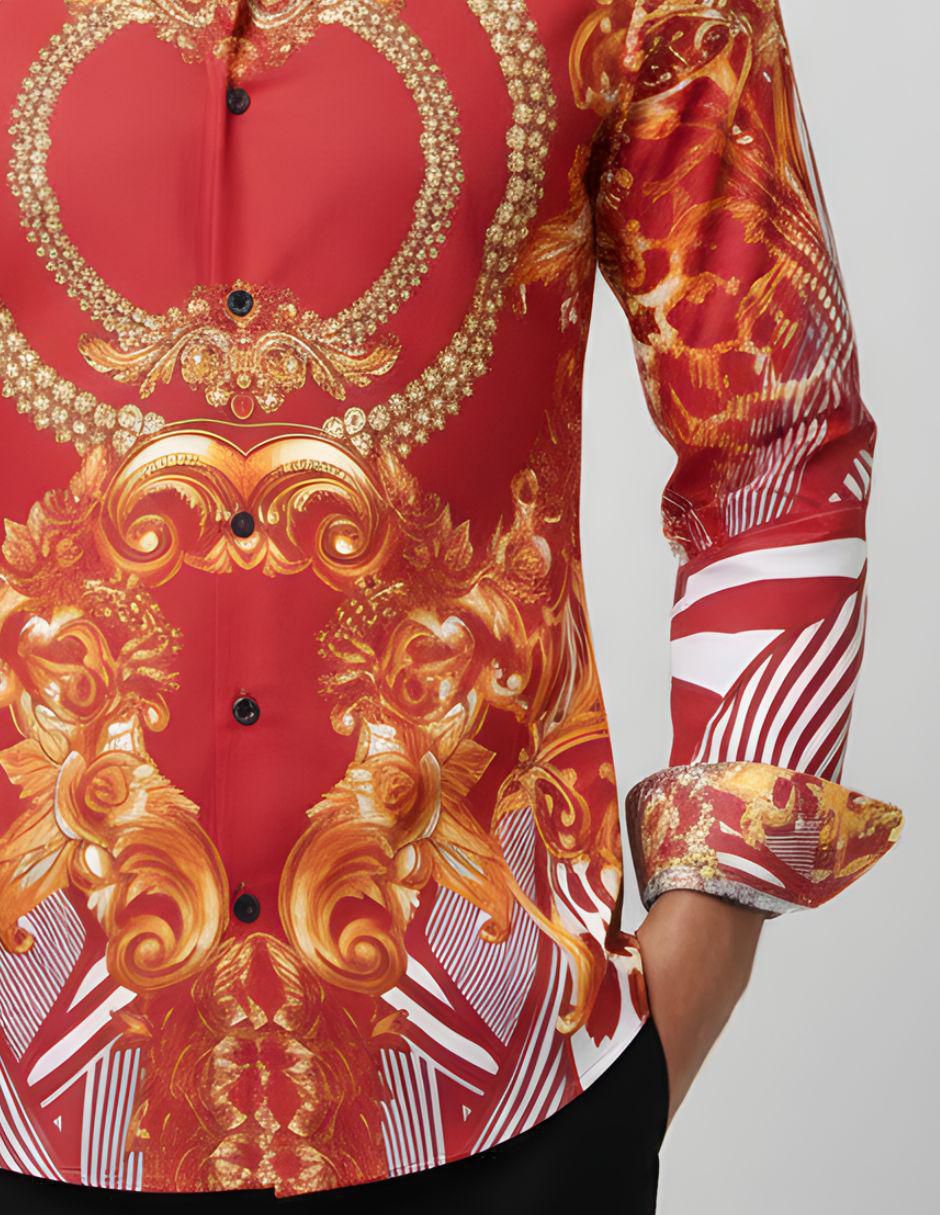 Camisa casual manga larga para hombre