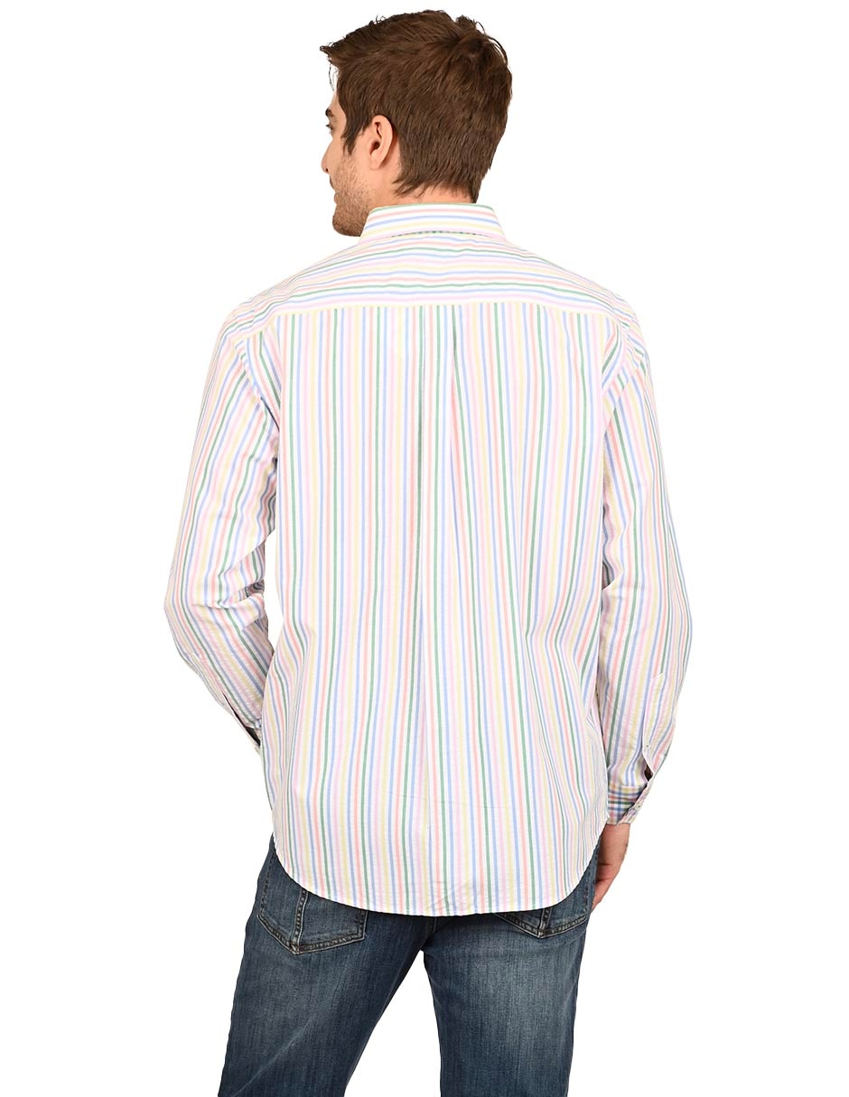 Camisa casual de algodón manga larga para hombre 3