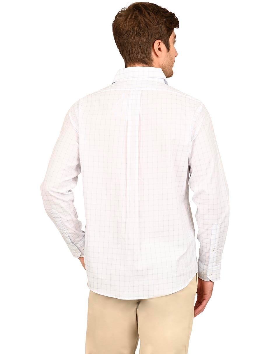 Camisa casual de algodón manga larga para hombre 4
