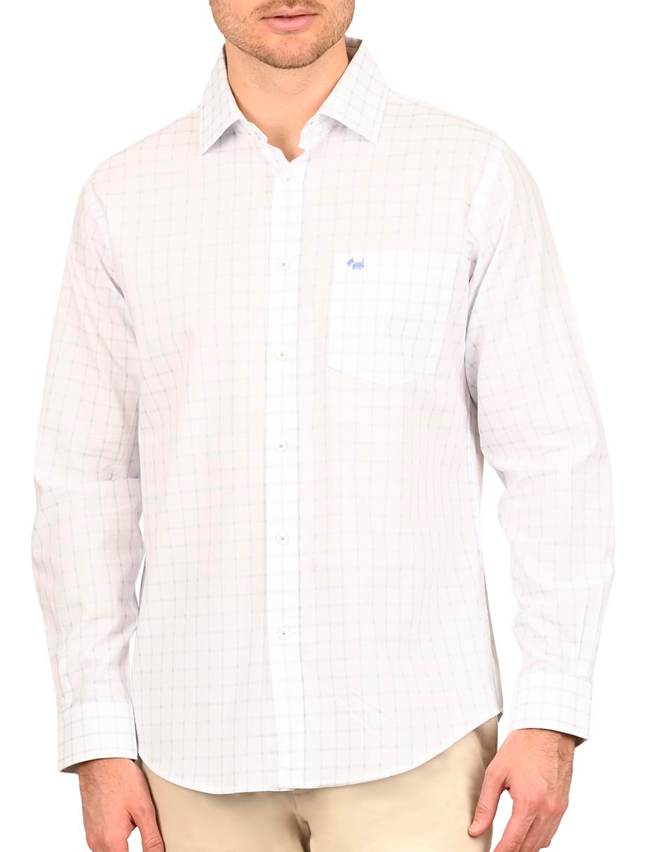 Camisa casual de algodón manga larga para hombre 2