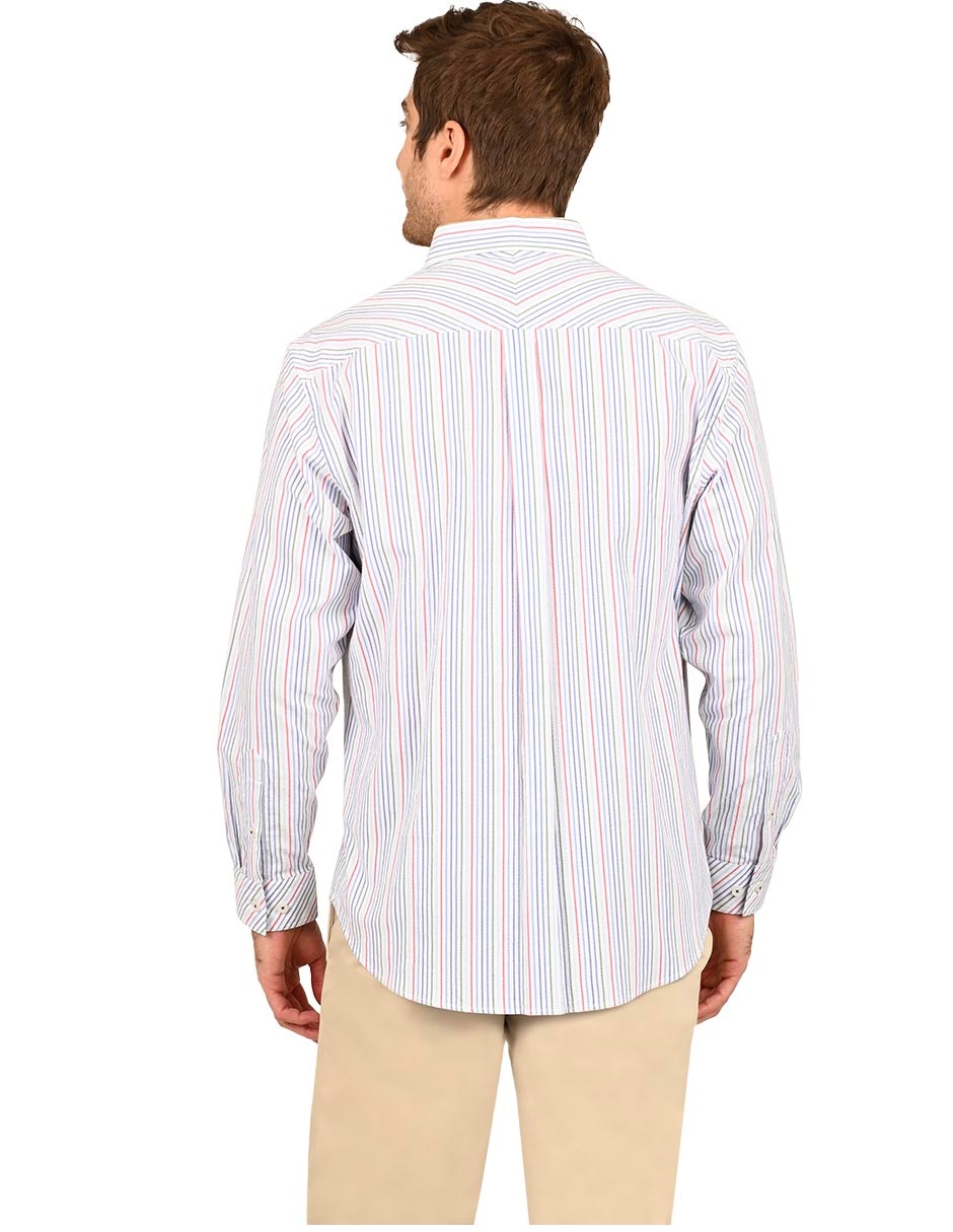 Camisa casual de algodón manga larga para hombre 3