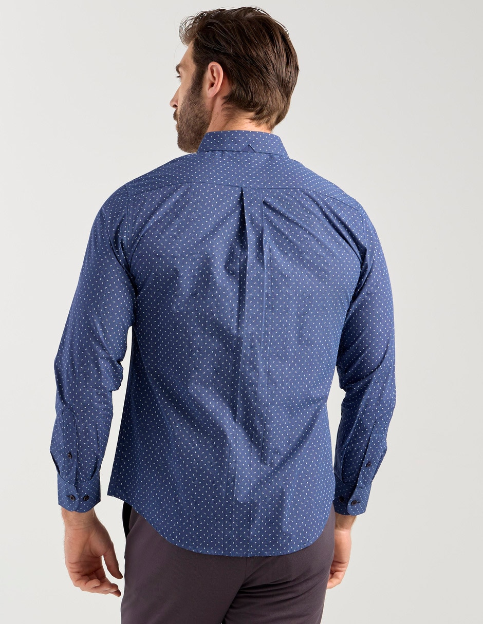 Camisa casual Regent Street de algodón manga larga para hombre