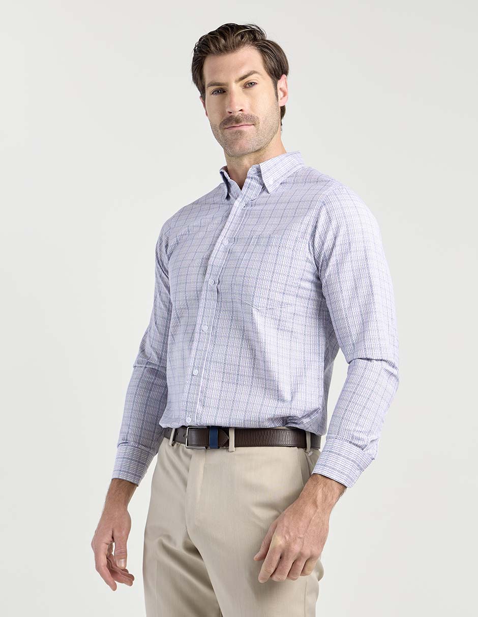 Camisa casual Regent Street manga larga para hombre