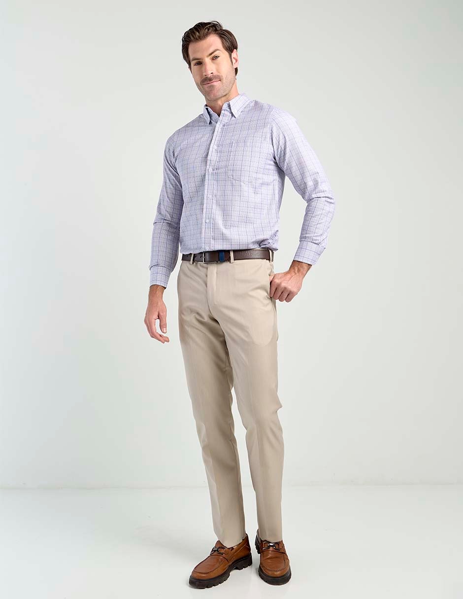 Camisa casual Regent Street manga larga para hombre