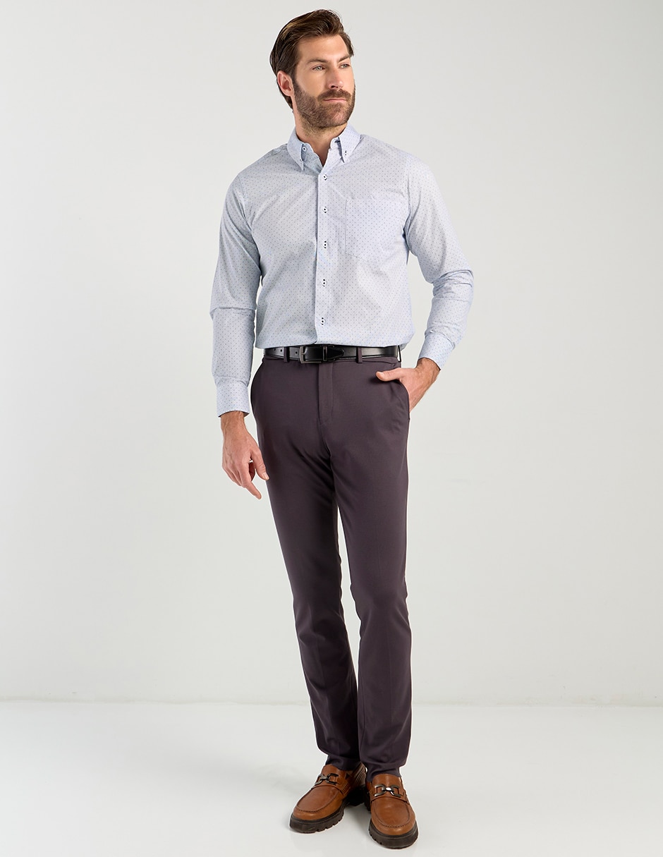 Camisa bussiness casual Regent Street de algodón manga larga para hombre