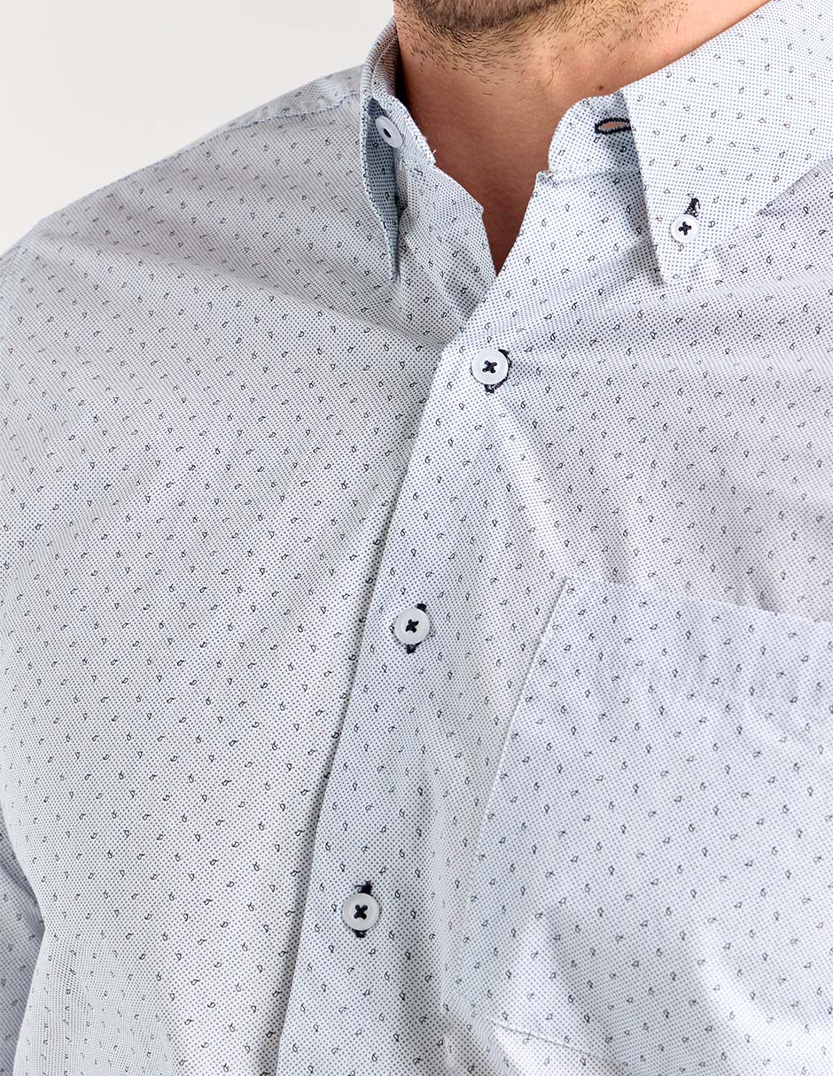 Camisa bussiness casual Regent Street de algodón manga larga para hombre